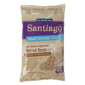 Santiago Vegetarian Low-Sodium Refried Beans with Whole Beans 26.25oz.