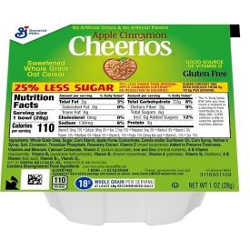 General Mills Apple Cinnamon Cereal Bowls 1oz