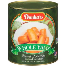 Dunbar Fancy Whole Sweet Potatoes - 108oz