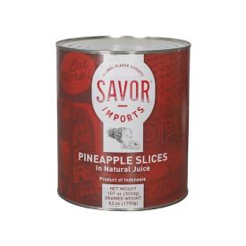 Savor Sliced Pineapple in Juice 107oz.