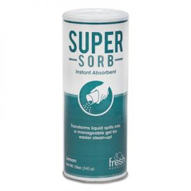 Fresh Products Super-Sorb Liquid Spills Absorbent, Powder, 12 oz Shaker Can