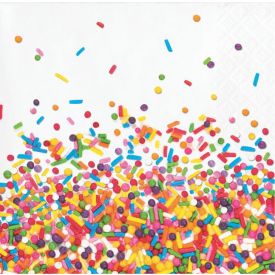 BEVERAGE NAPKINS 12/16CT 2P SPRINKLES