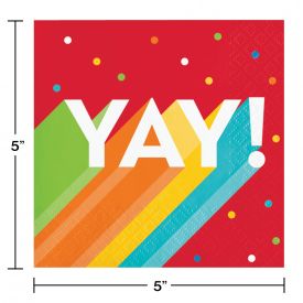 BEVERAGE NAPKINS 12/16CT 2P BIG BIRTHDAY BASH