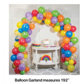 BALLOON GARLAND KITS 6/112CT RAINBOW
