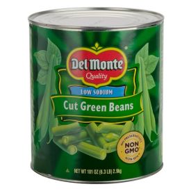 Del Monte Blue Lake Fancy Cut Green Beans 101oz.