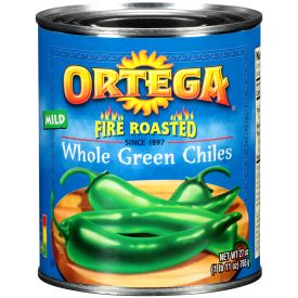 Ortega Fire Roasted Whole Green Chiles - 27oz