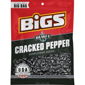 BIGS Sea Salt & Black Pepper Sunflowers Seeds, 5.35 oz