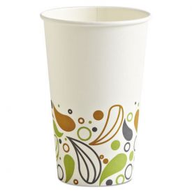 Boardwalk® Deerfield Printed Paper Hot Cups, 16 oz