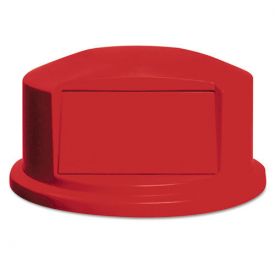 Rubbermaid® Commercial Round BRUTE Dome Top with Push Door, 24.81w x 12.63h, Red
