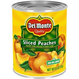 Del Monte Yellow Cling Sliced Peaches in Heavy Syrup 8.5oz