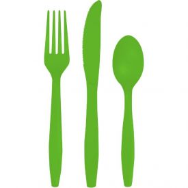 ASSORTED CUTLERY 12/18CT FRESH LIME