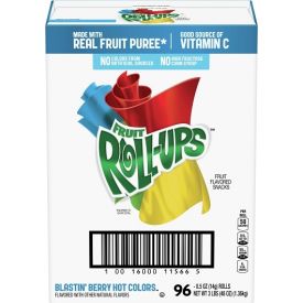 Fruit Roll-Ups Blastin' Berry Hot Colors -  .5oz