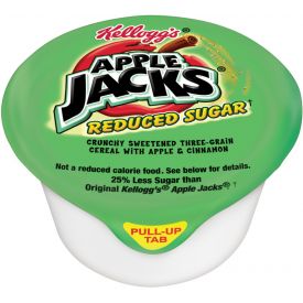 Kelloggs Apple Jacks Reduced Sugar Cereal Bowls 1oz