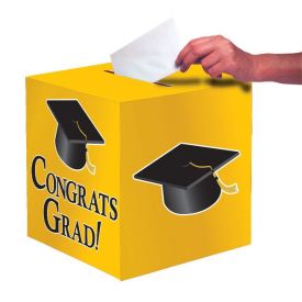 Yellow Congrats Grad Card Box