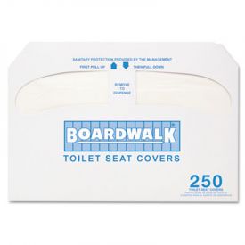Boardwalk® Premium Toilet Seat Covers, White