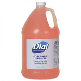 Dial® Professional Body & Hair Care, 1-gal Bottle, Neutral Peach Scent