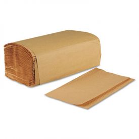 Boardwalk® Folded Paper Towels, Brown Kraft, 9 x 9 9/20