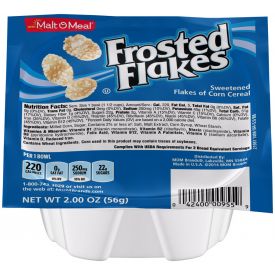 Malt O Meal Frosted Flakes Cereal Bowls 2oz.