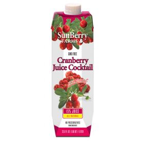 Sunberry Farms Cranberry Cocktail Juice 33.8oz.
