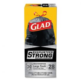 Glad® Drawstring Large Trash Bags, 30 gal, 1.05 mil, 30