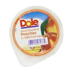 Dole Diced Peaches  4oz
